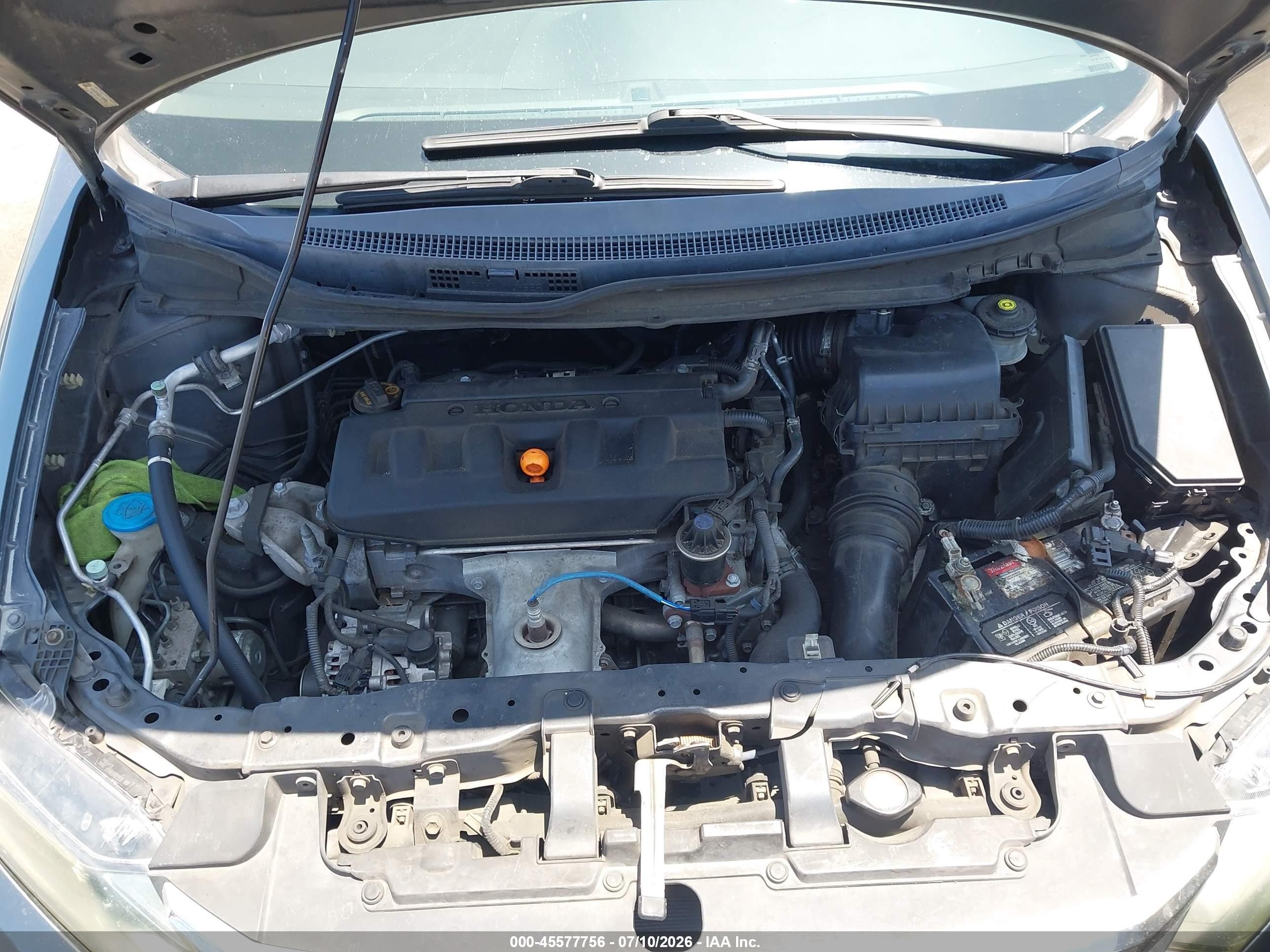2012 Honda Civic Lx Gray vin: 19XFB2F50CE300989