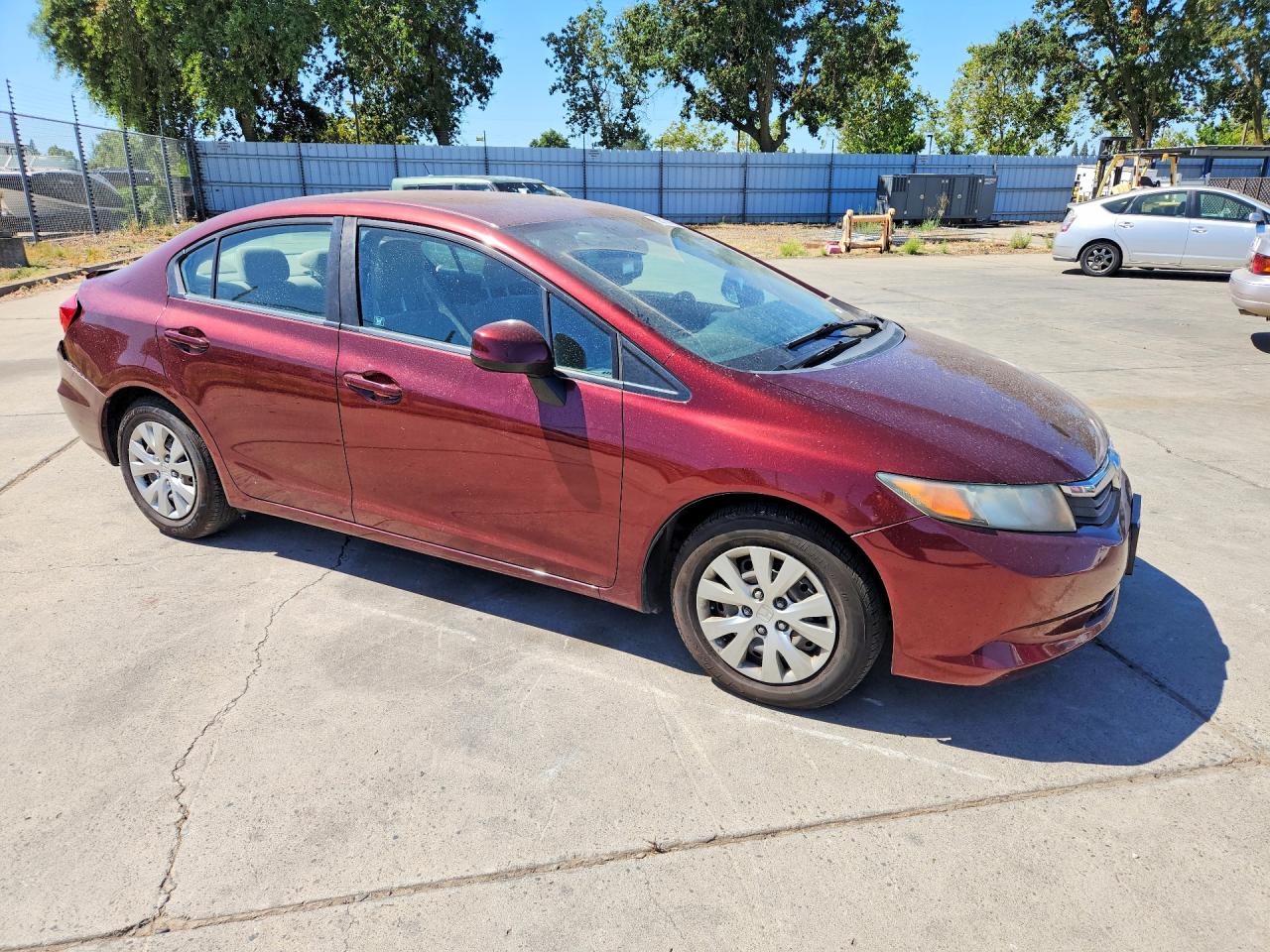 2012 Honda Civic Lx Красный vin: 19XFB2F50CE321017