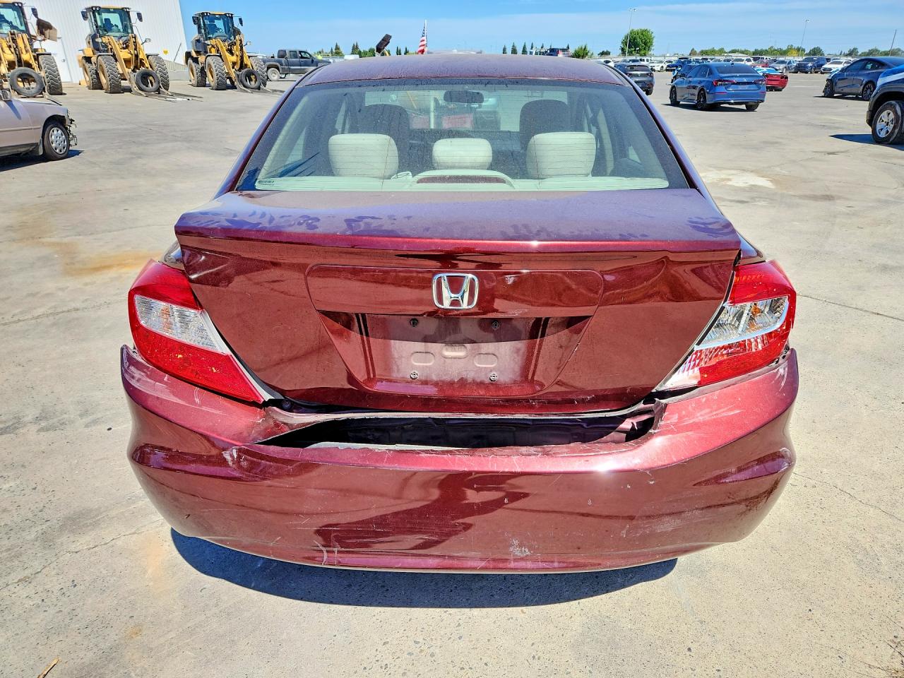 2012 Honda Civic Lx Красный vin: 19XFB2F50CE321017