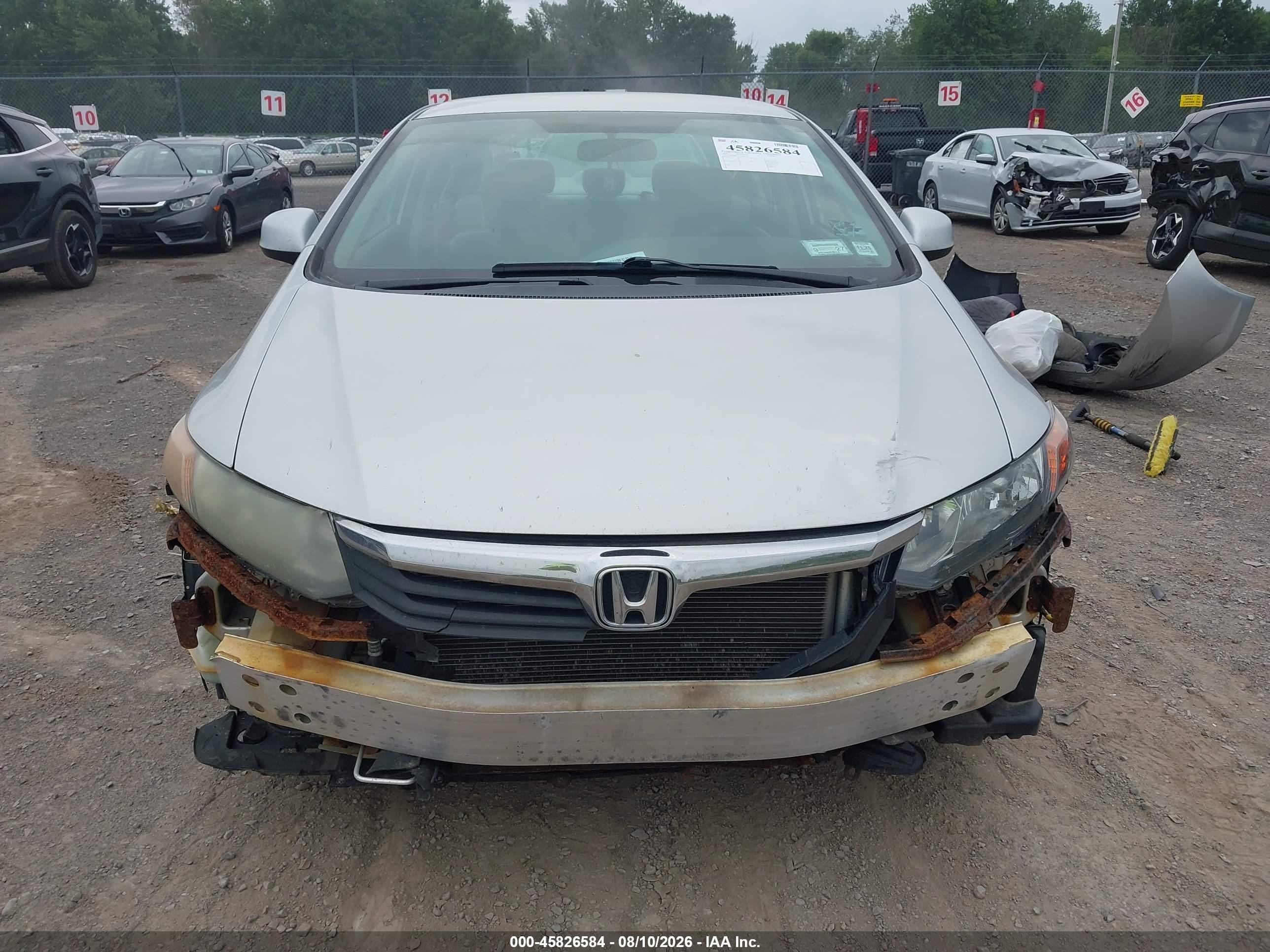 2012 Honda Civic Lx Silver vin: 19XFB2F50CE331644