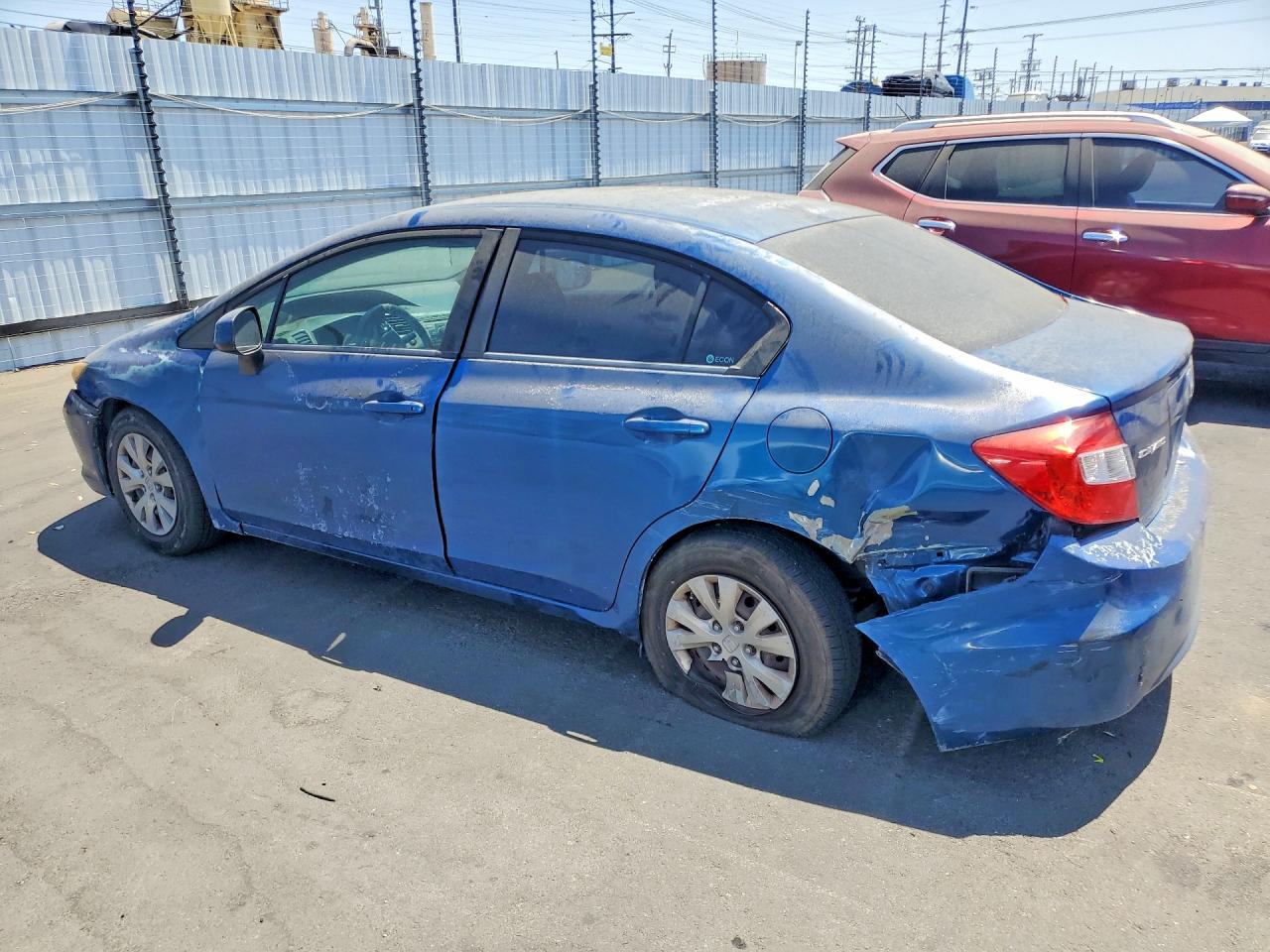 2012 Honda Civic Lx Синий vin: 19XFB2F50CE333197