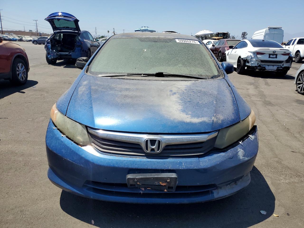 2012 Honda Civic Lx Синий vin: 19XFB2F50CE333197