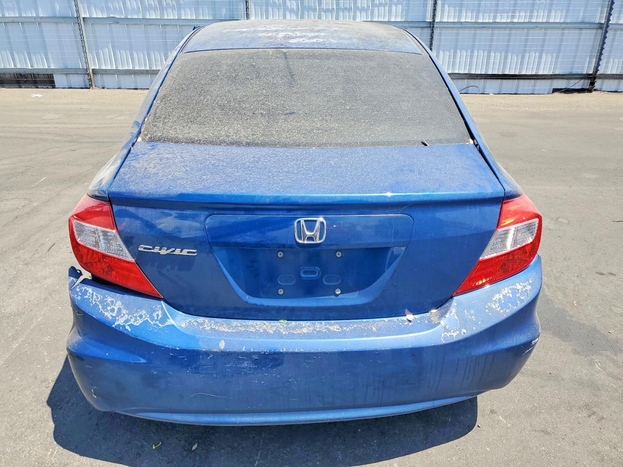 2012 Honda Civic Lx Синий vin: 19XFB2F50CE333197