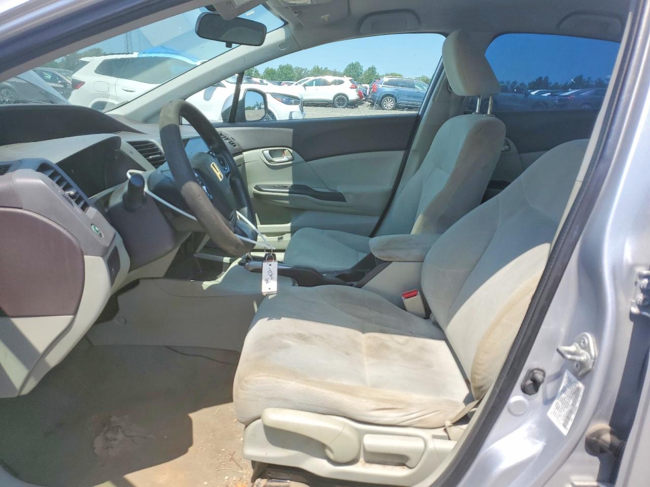 2012 Honda Civic Lx Silver vin: 19XFB2F50CE342319