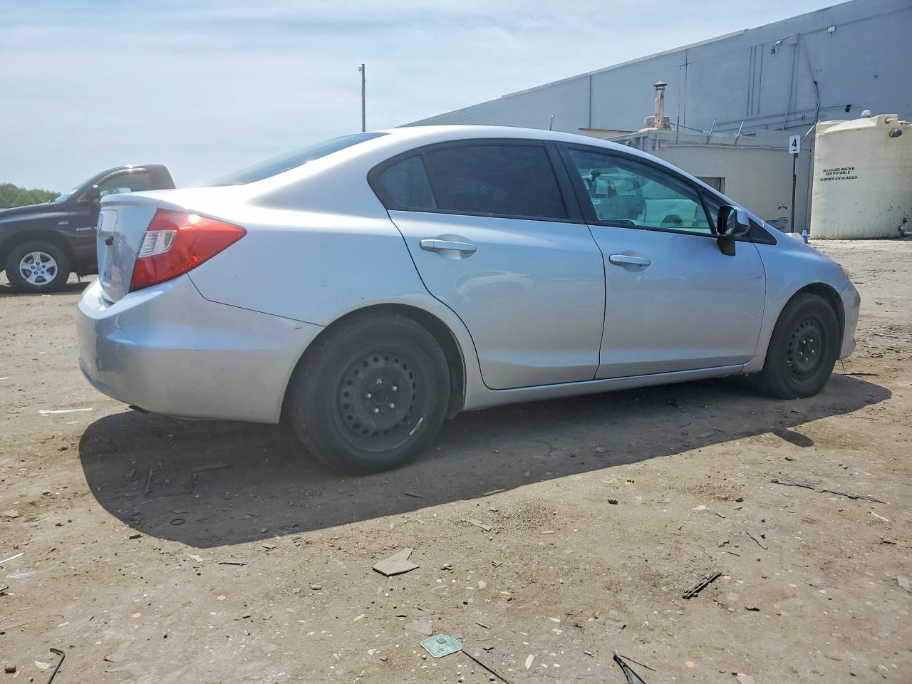 2012 Honda Civic Lx Silver vin: 19XFB2F50CE342319