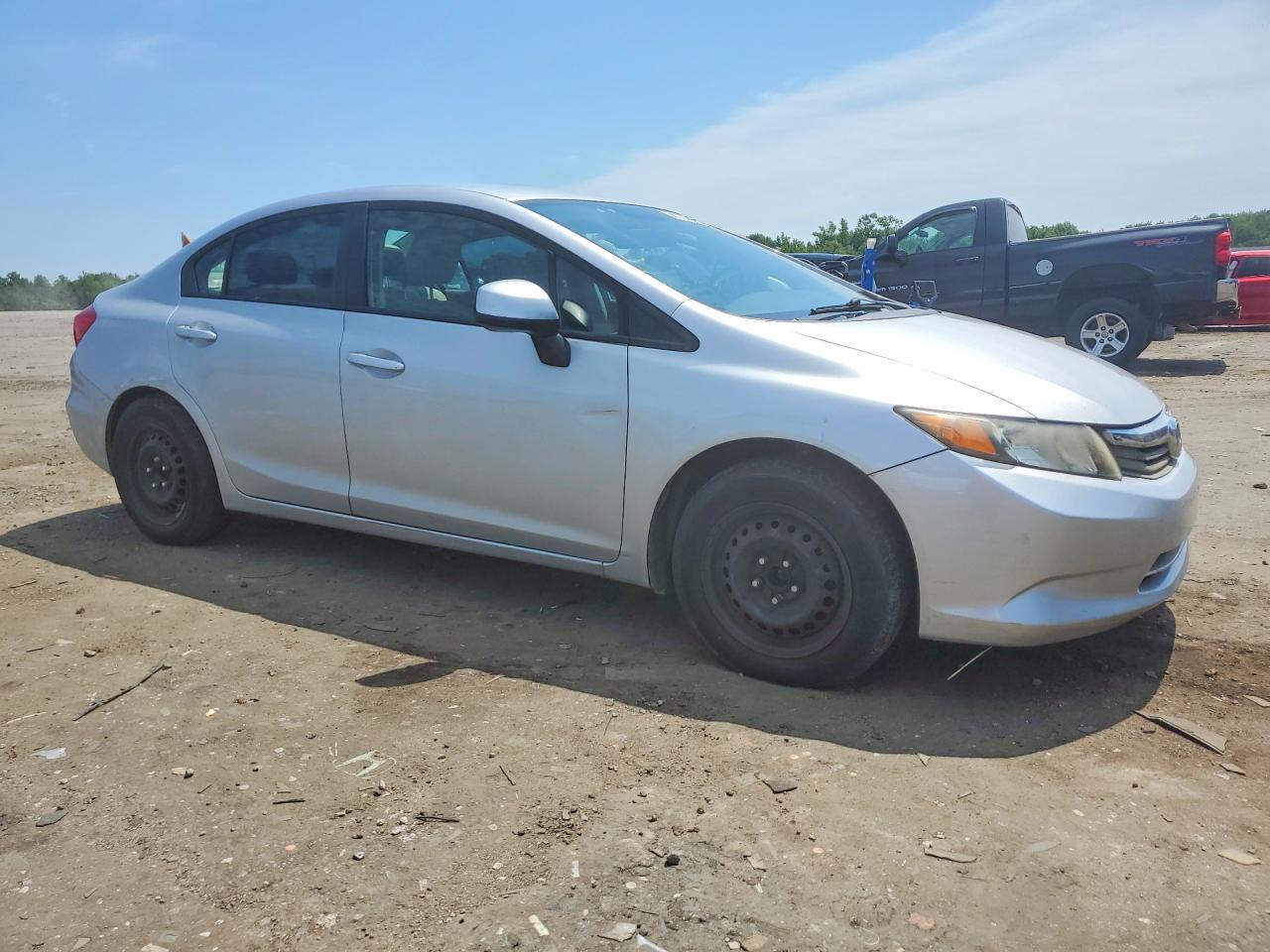 2012 Honda Civic Lx Silver vin: 19XFB2F50CE342319