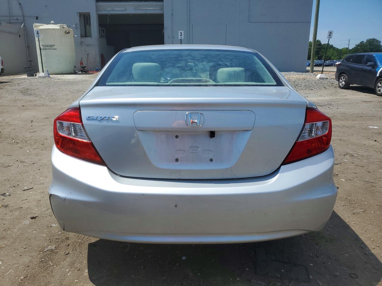 2012 Honda Civic Lx Silver vin: 19XFB2F50CE342319