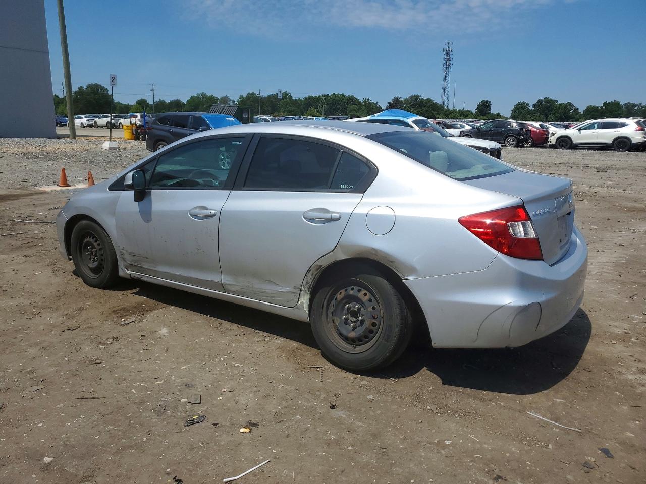 2012 Honda Civic Lx Silver vin: 19XFB2F50CE342319
