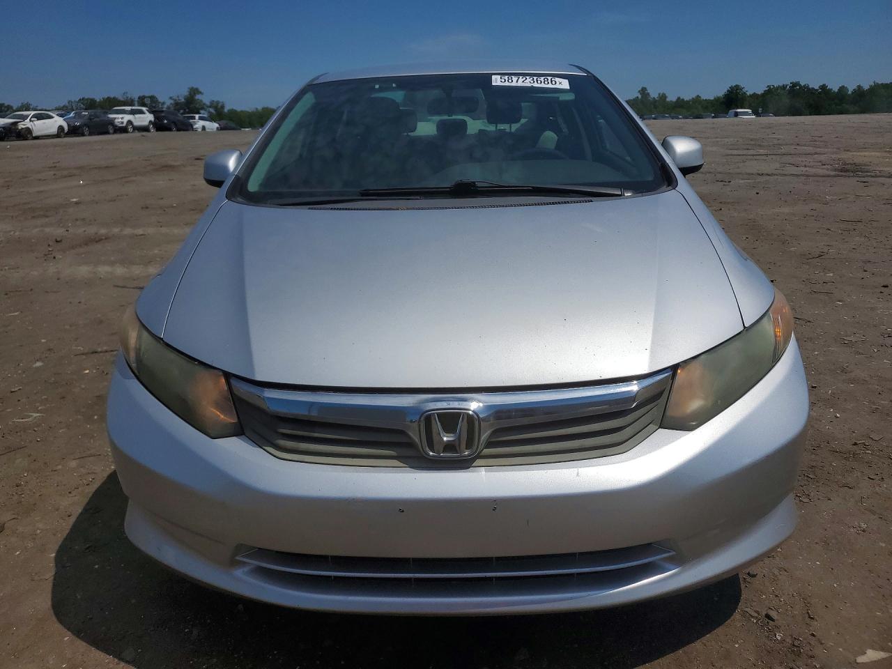 2012 Honda Civic Lx Silver vin: 19XFB2F50CE342319