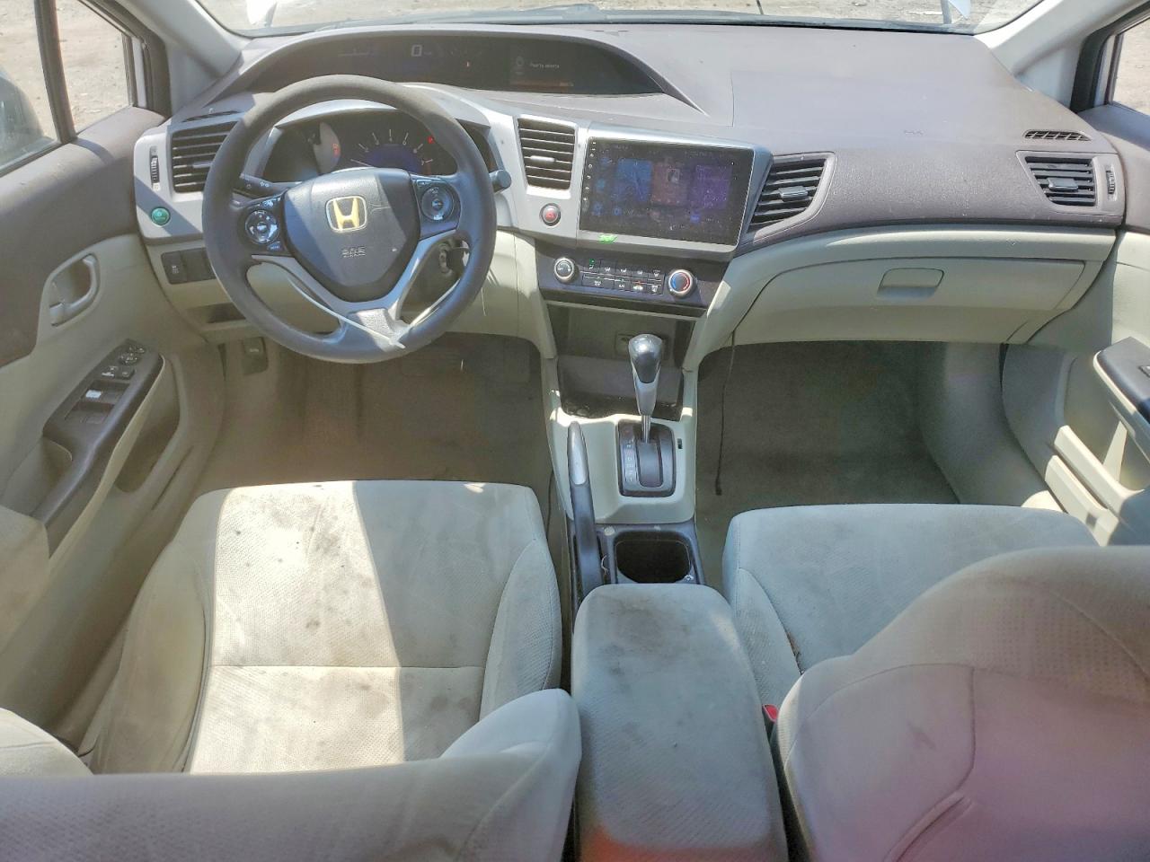 2012 Honda Civic Lx Silver vin: 19XFB2F50CE342319