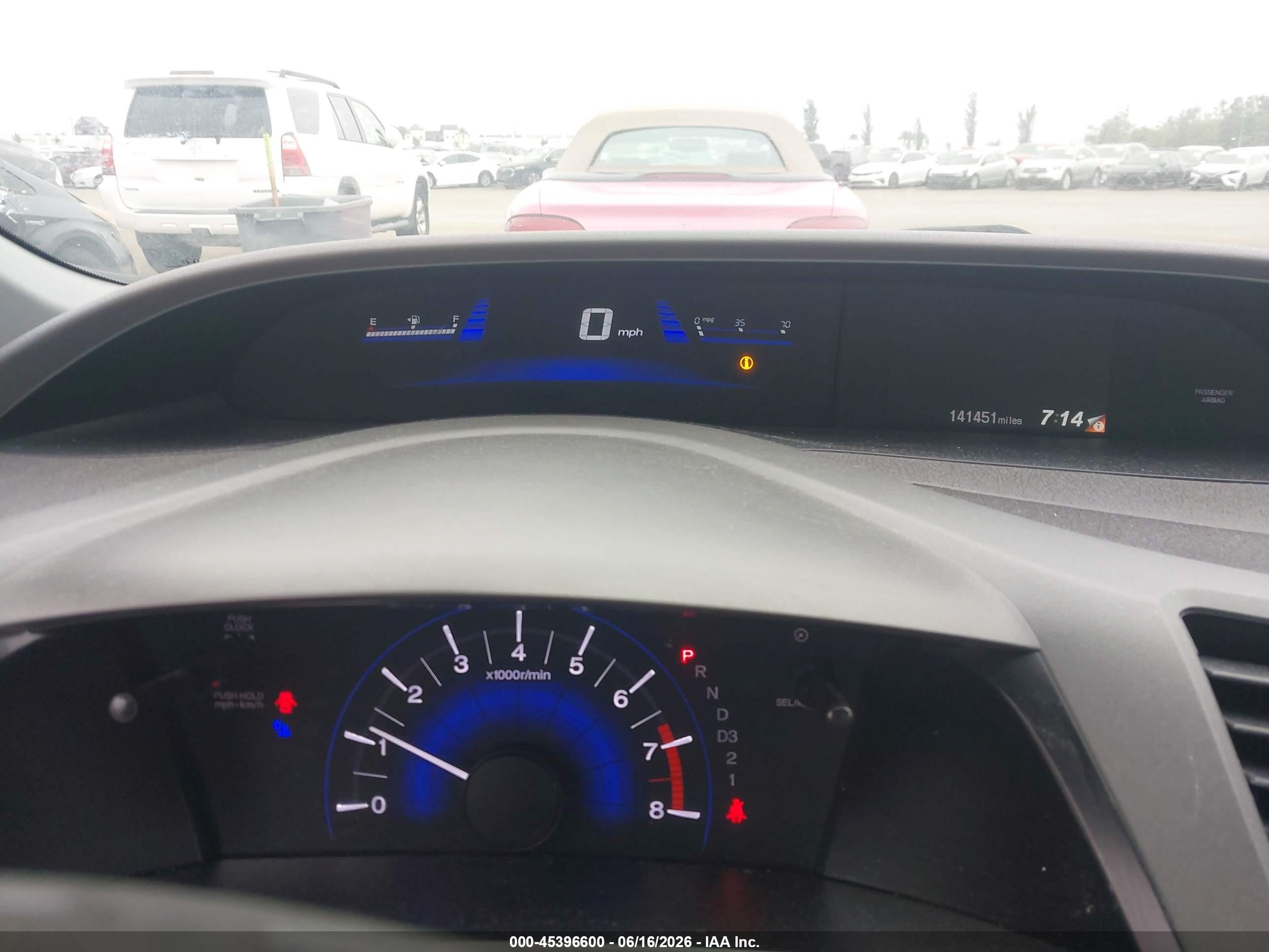 2012 Honda Civic Lx Gray vin: 19XFB2F50CE345771
