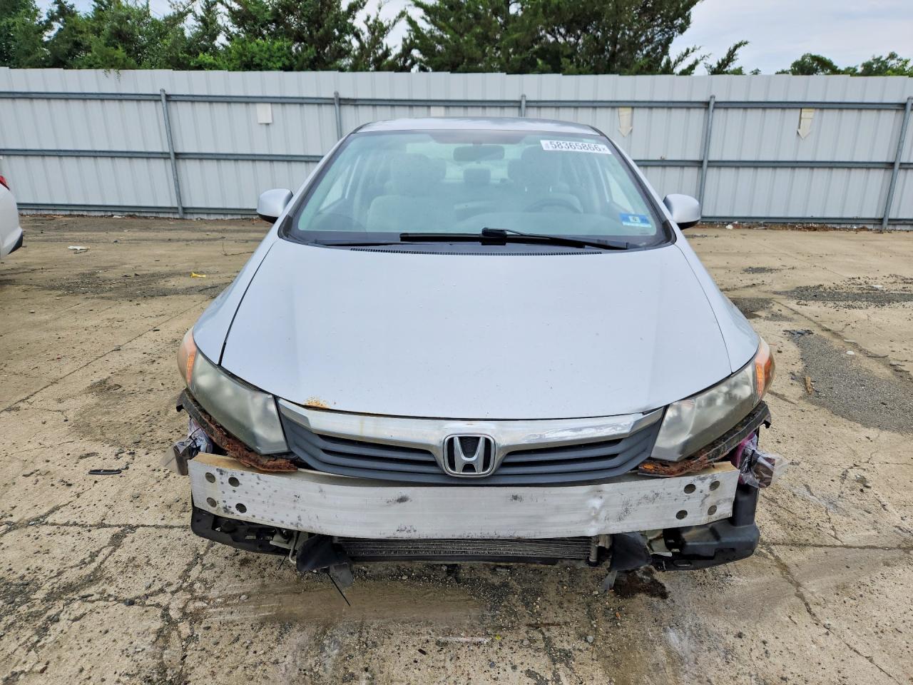 2012 Honda Civic Lx Silver vin: 19XFB2F50CE347715