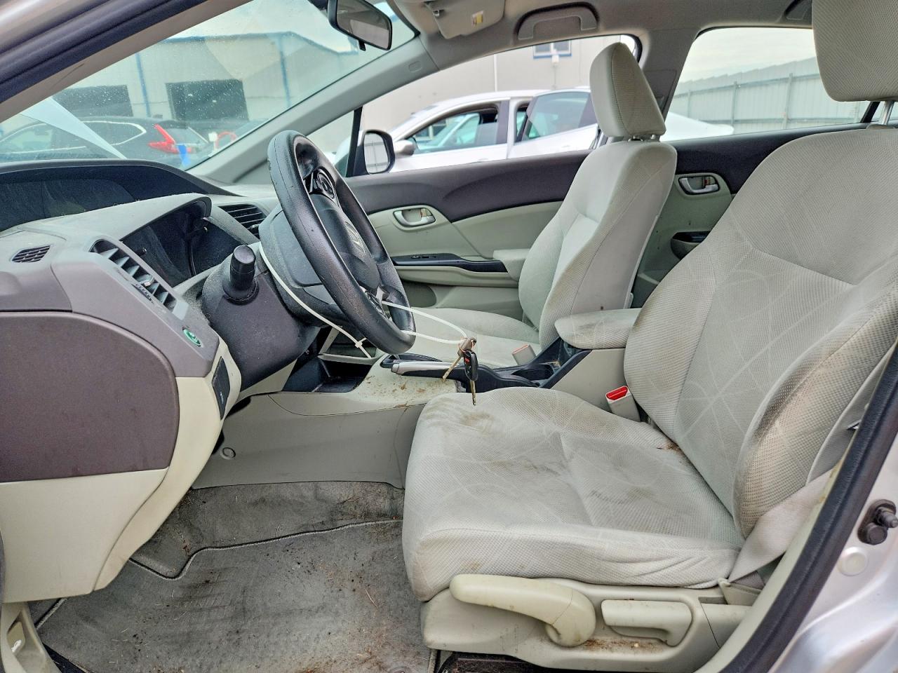 2012 Honda Civic Lx Silver vin: 19XFB2F50CE347715