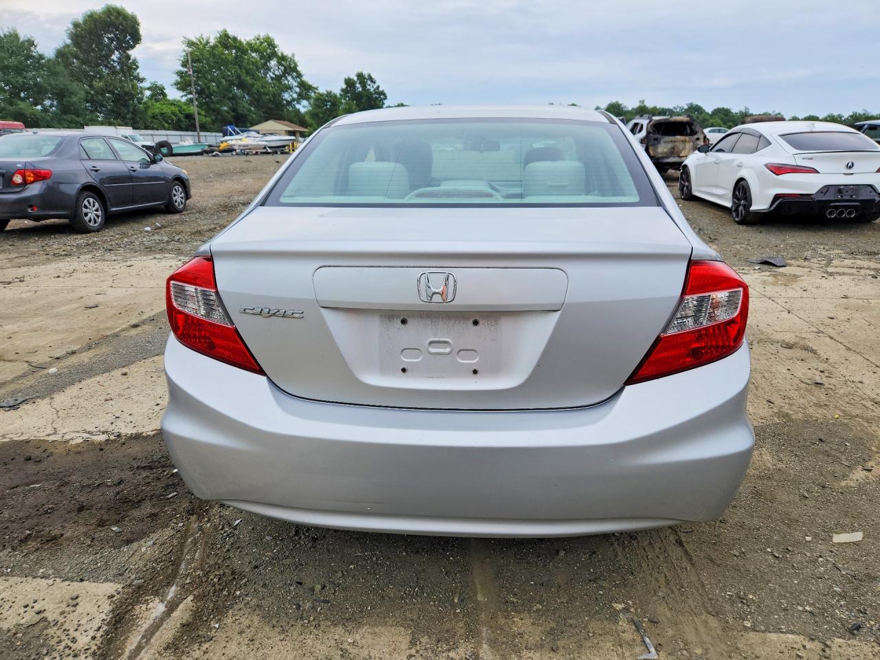 2012 Honda Civic Lx Silver vin: 19XFB2F50CE347715
