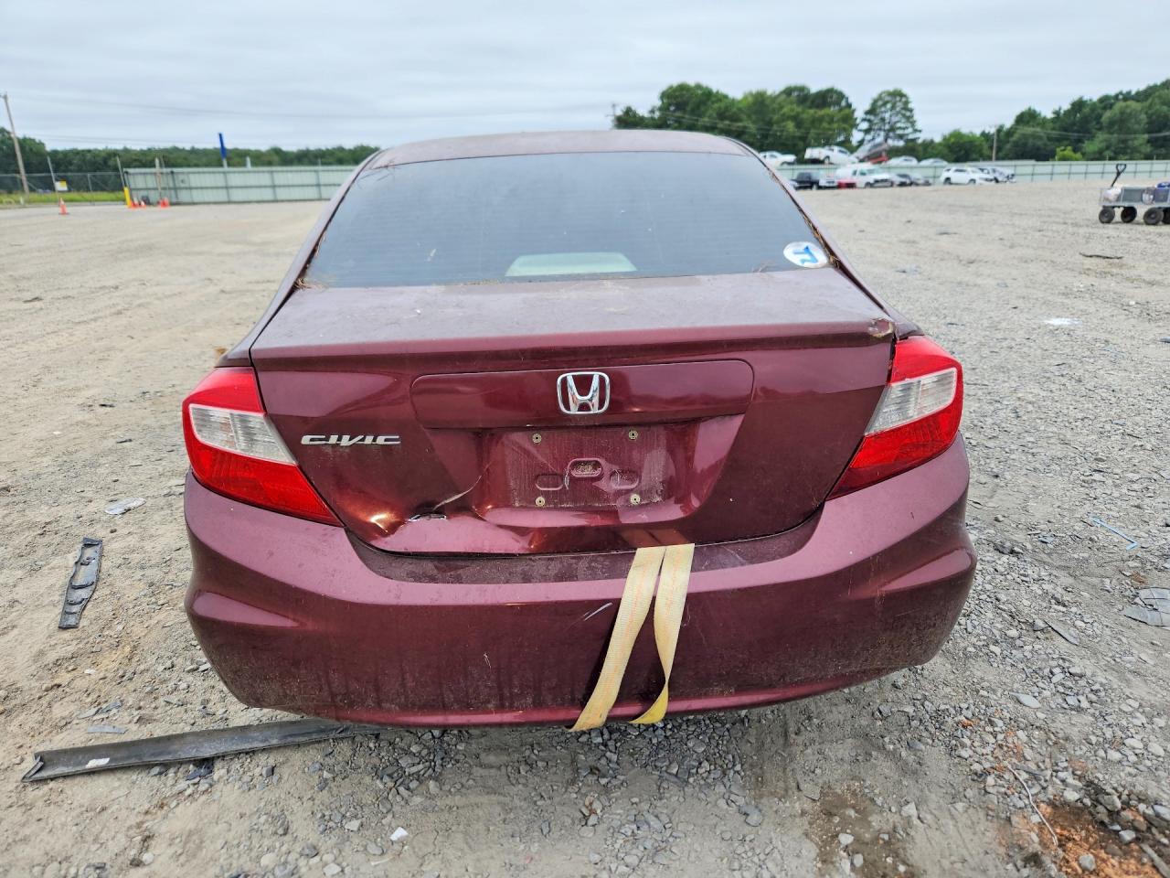 2012 Honda Civic Lx Бордовый vin: 19XFB2F50CE366121
