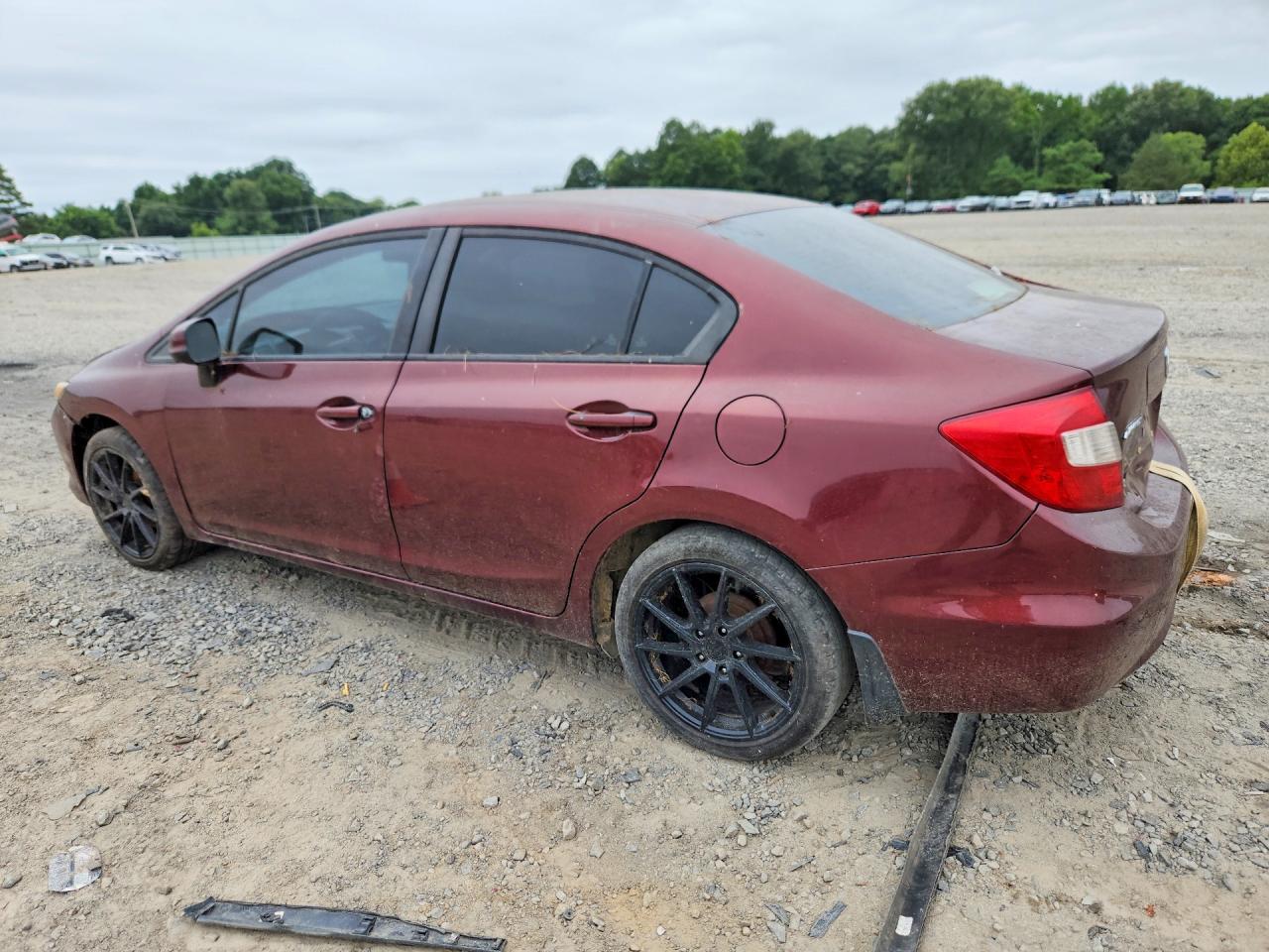 2012 Honda Civic Lx Бордовый vin: 19XFB2F50CE366121