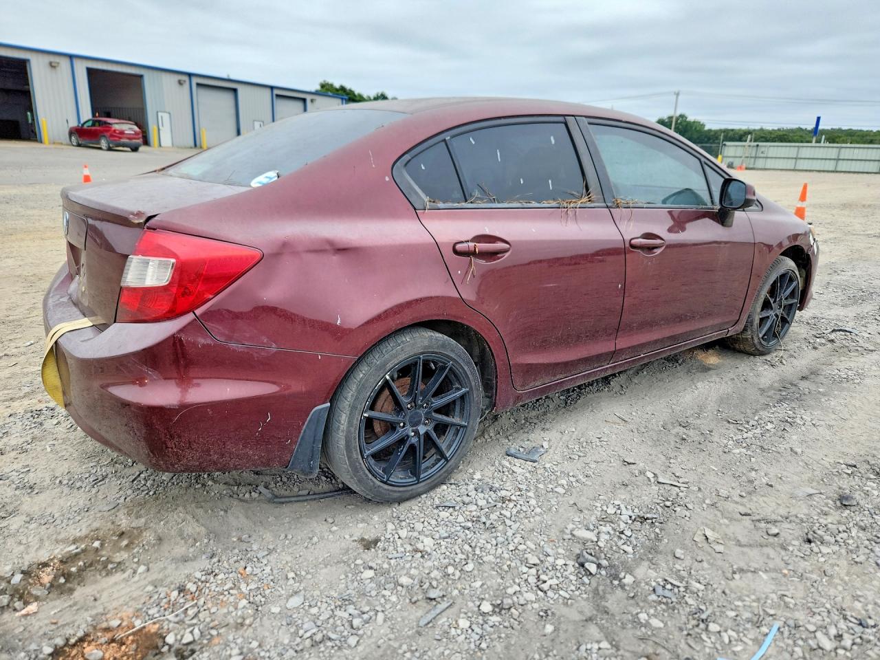 2012 Honda Civic Lx Бордовый vin: 19XFB2F50CE366121