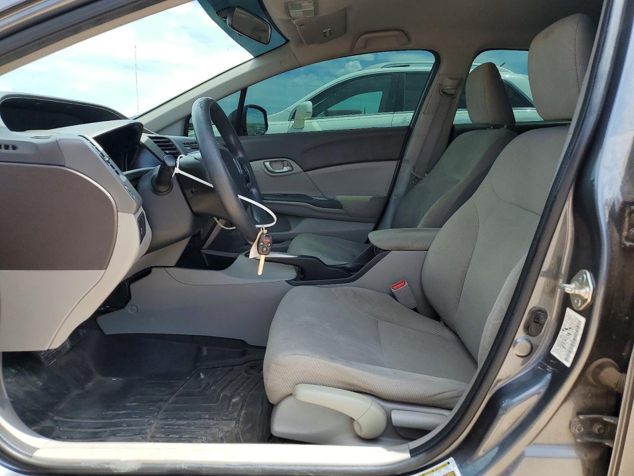 2012 Honda Civic Lx Gray vin: 19XFB2F50CE372436