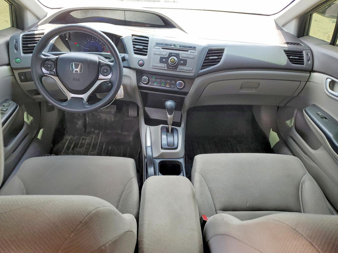 2012 Honda Civic Lx Gray vin: 19XFB2F50CE372436