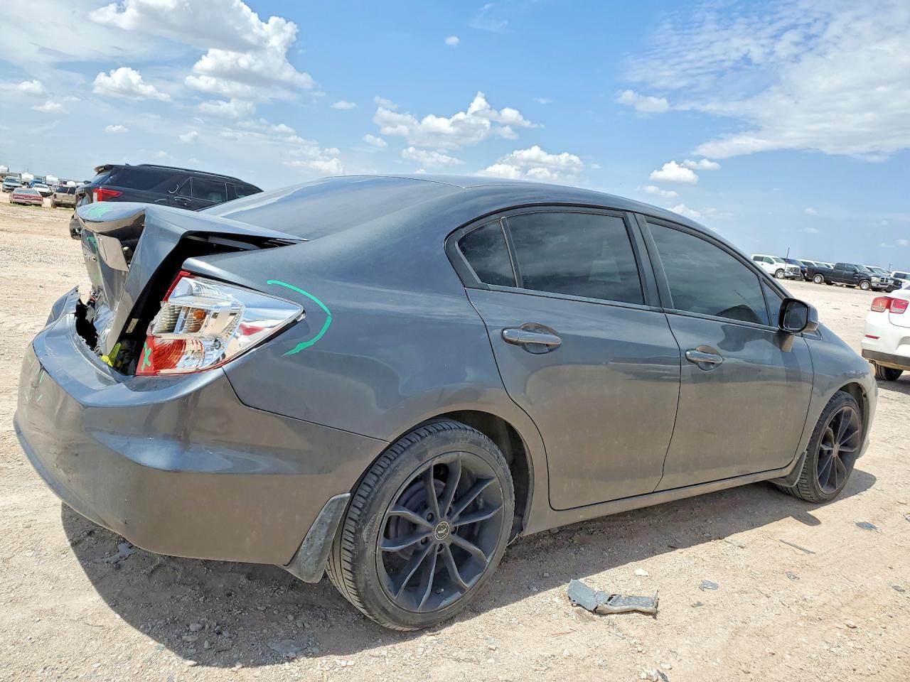 2012 Honda Civic Lx Gray vin: 19XFB2F50CE372436