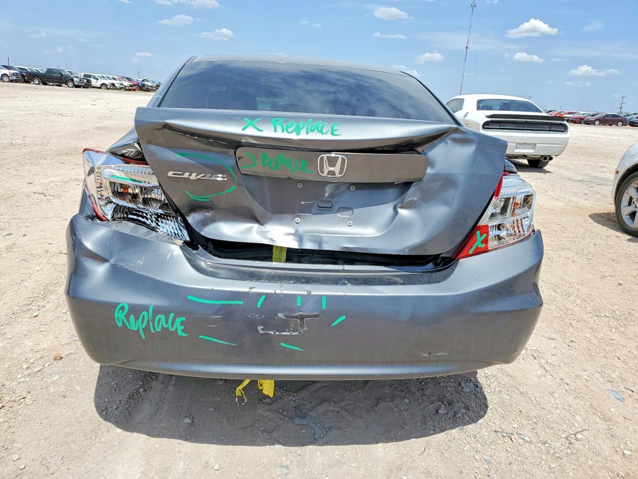 2012 Honda Civic Lx Gray vin: 19XFB2F50CE372436