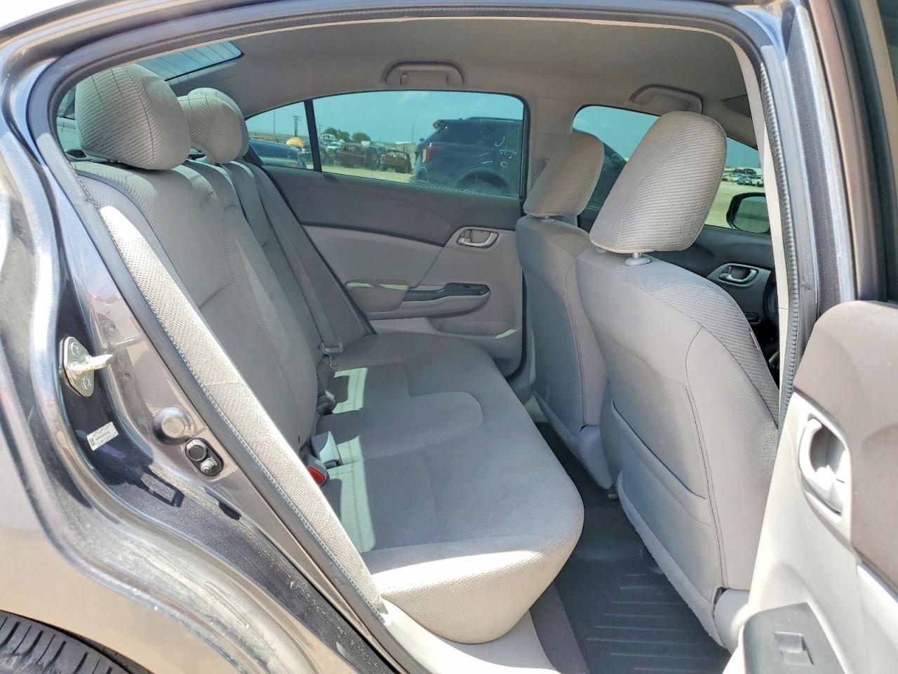 2012 Honda Civic Lx Gray vin: 19XFB2F50CE372436