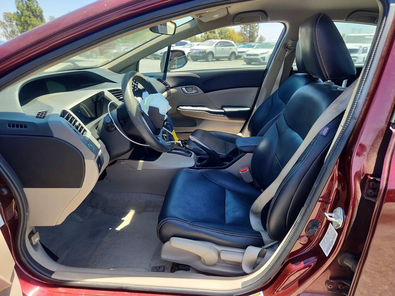 2012 Honda Civic Lx Burgundy vin: 19XFB2F50CE385784