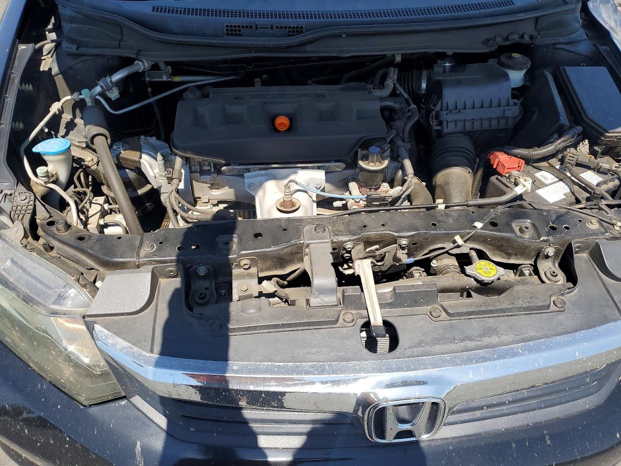 2012 Honda Civic Lx Черный vin: 19XFB2F50CE392766