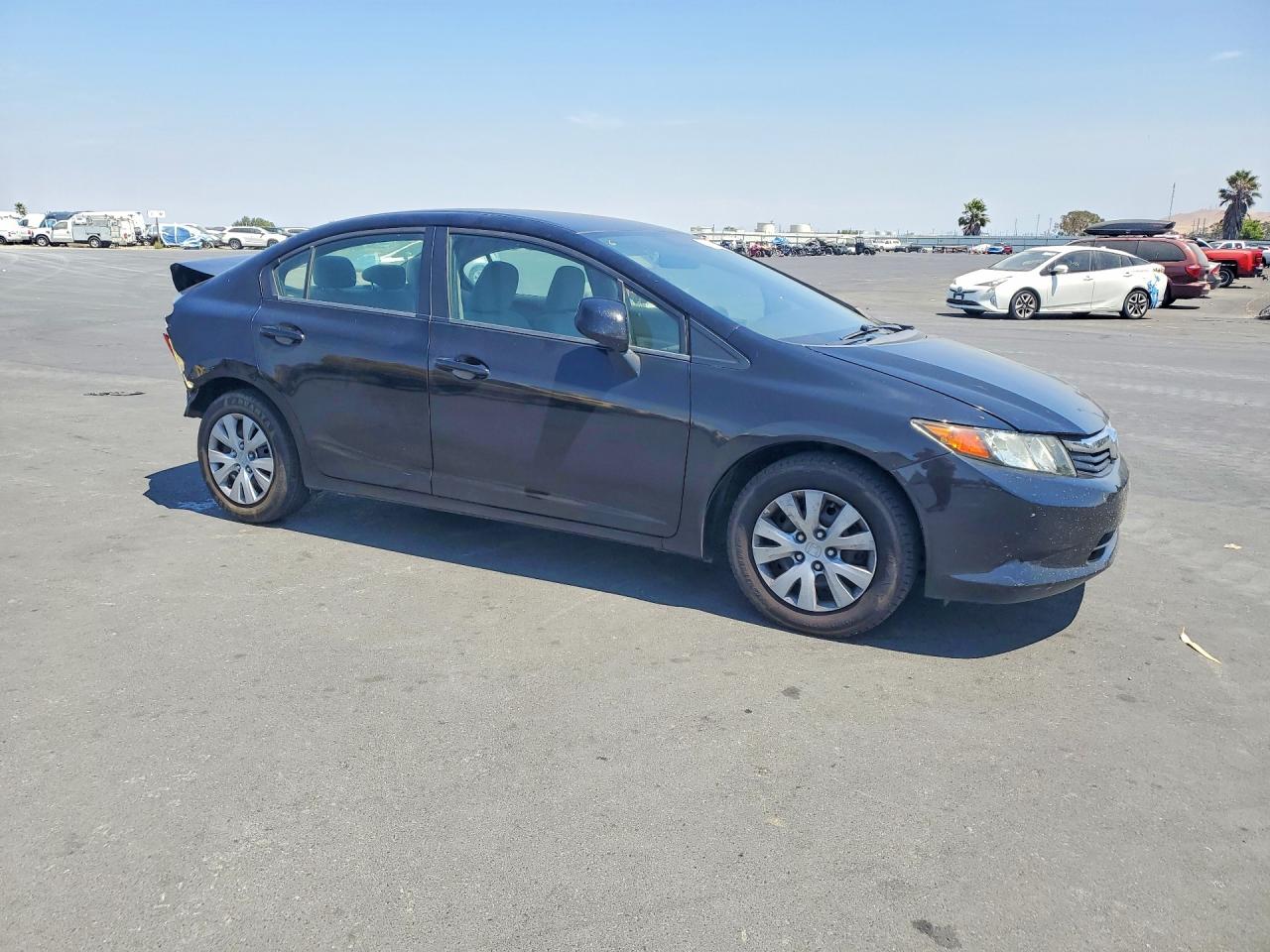 2012 Honda Civic Lx Черный vin: 19XFB2F50CE392766