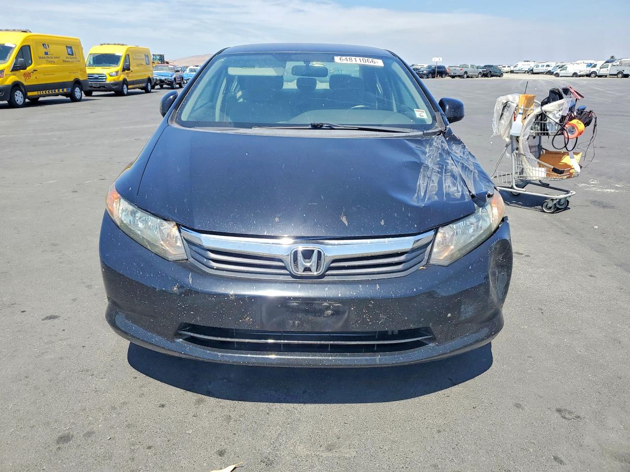 2012 Honda Civic Lx Черный vin: 19XFB2F50CE392766