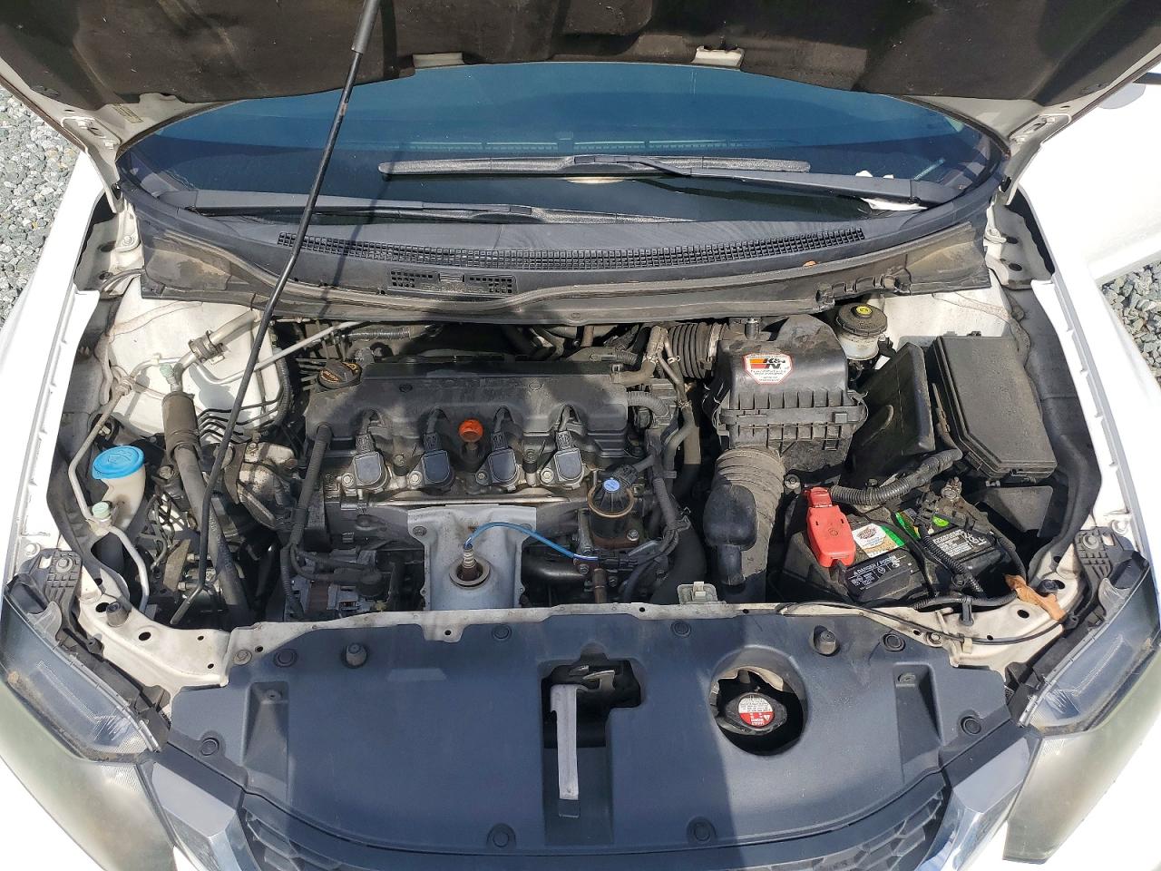 2013 Honda Civic Lx White vin: 19XFB2F50DE003111