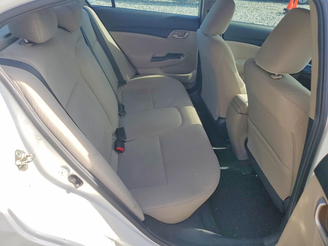 2013 Honda Civic Lx White vin: 19XFB2F50DE003111