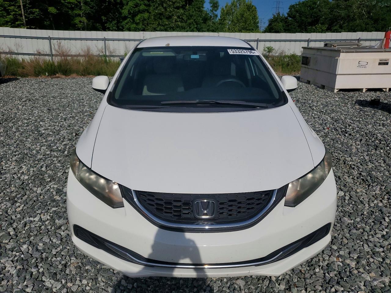 2013 Honda Civic Lx White vin: 19XFB2F50DE003111
