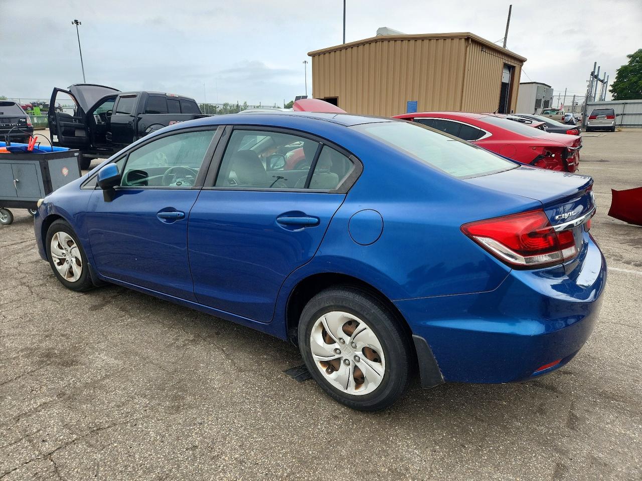 2013 Honda Civic Lx Blue vin: 19XFB2F50DE016277