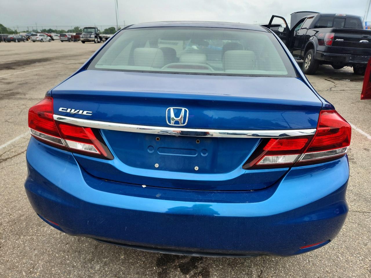 2013 Honda Civic Lx Blue vin: 19XFB2F50DE016277