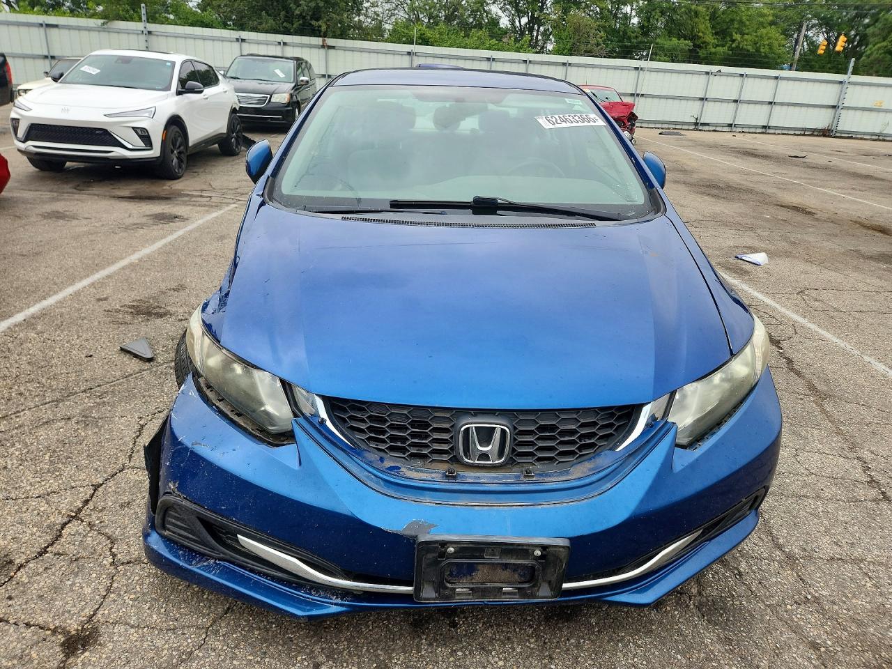 2013 Honda Civic Lx Blue vin: 19XFB2F50DE016277