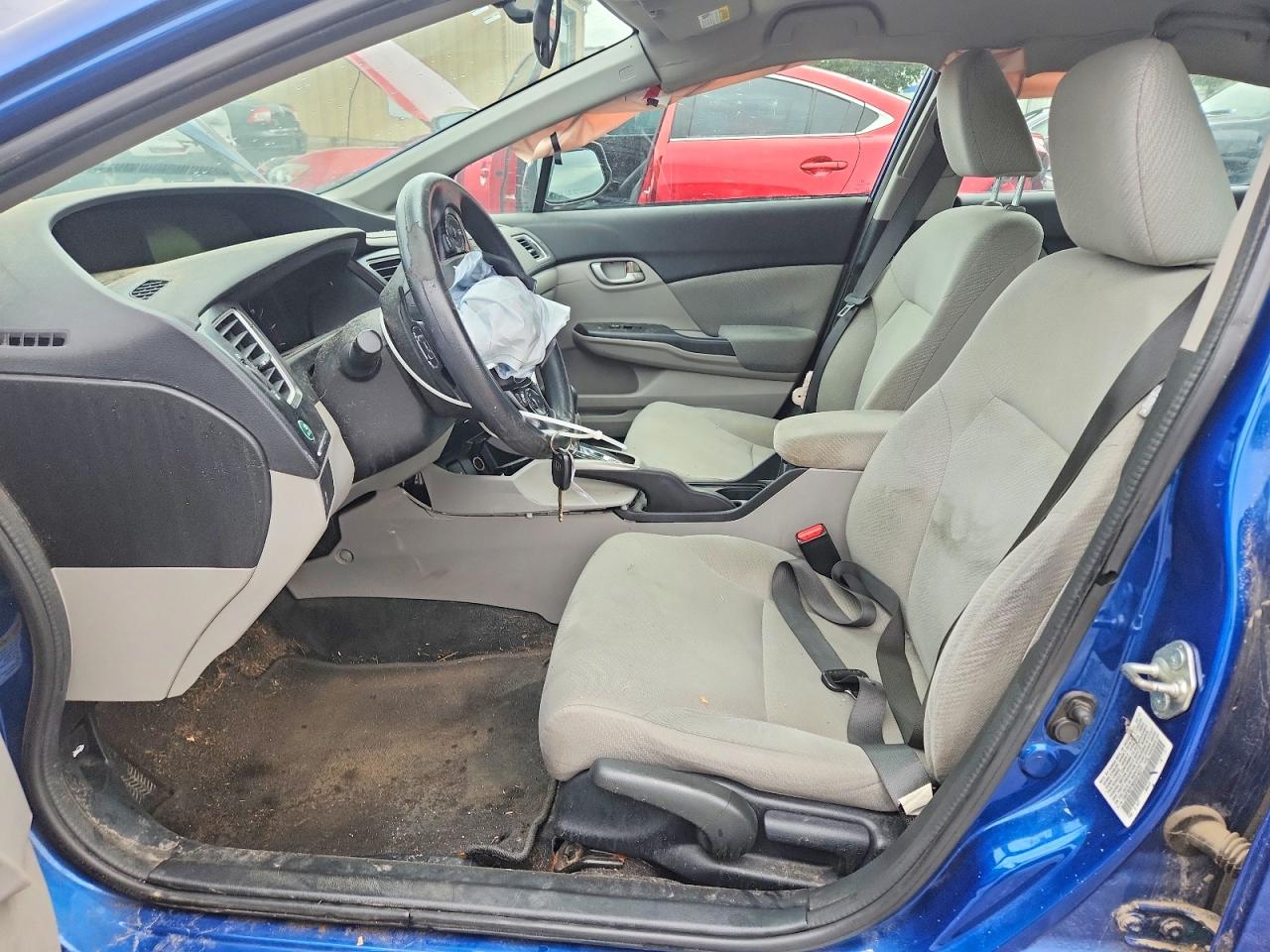 2013 Honda Civic Lx Blue vin: 19XFB2F50DE016277