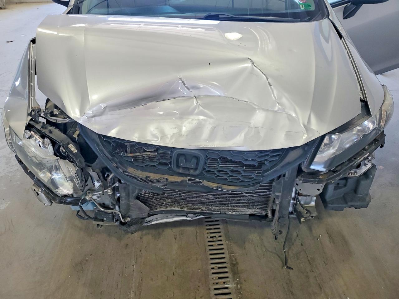 2013 Honda Civic Lx Silver vin: 19XFB2F50DE017185