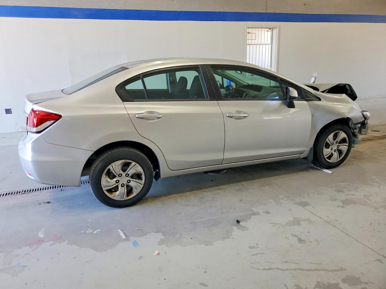2013 Honda Civic Lx Silver vin: 19XFB2F50DE017185