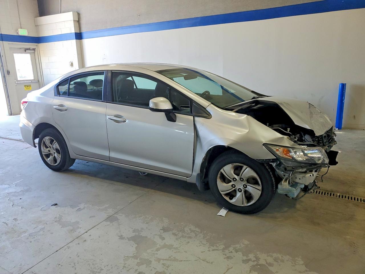 2013 Honda Civic Lx Silver vin: 19XFB2F50DE017185