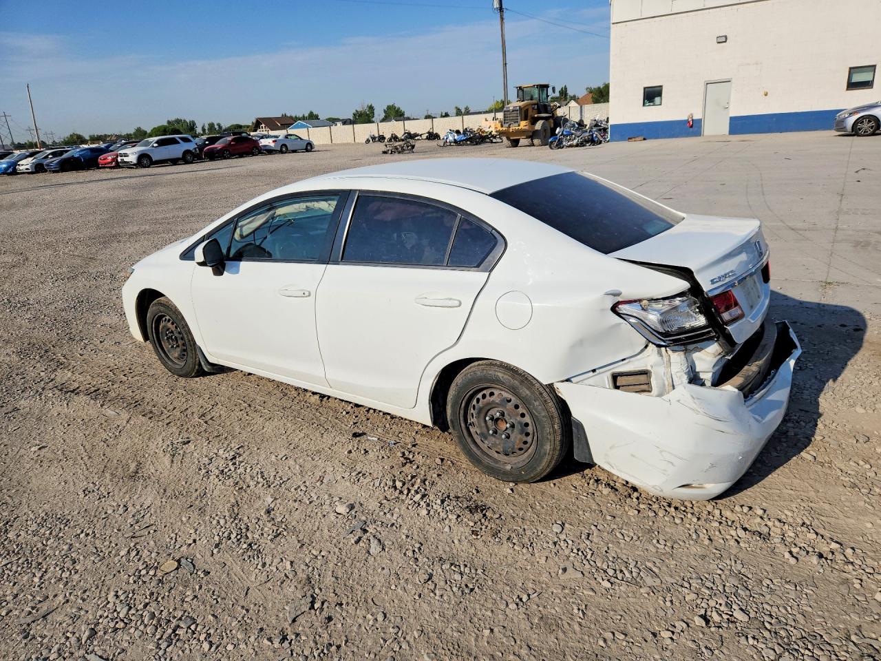 2013 Honda Civic Lx White vin: 19XFB2F50DE025402