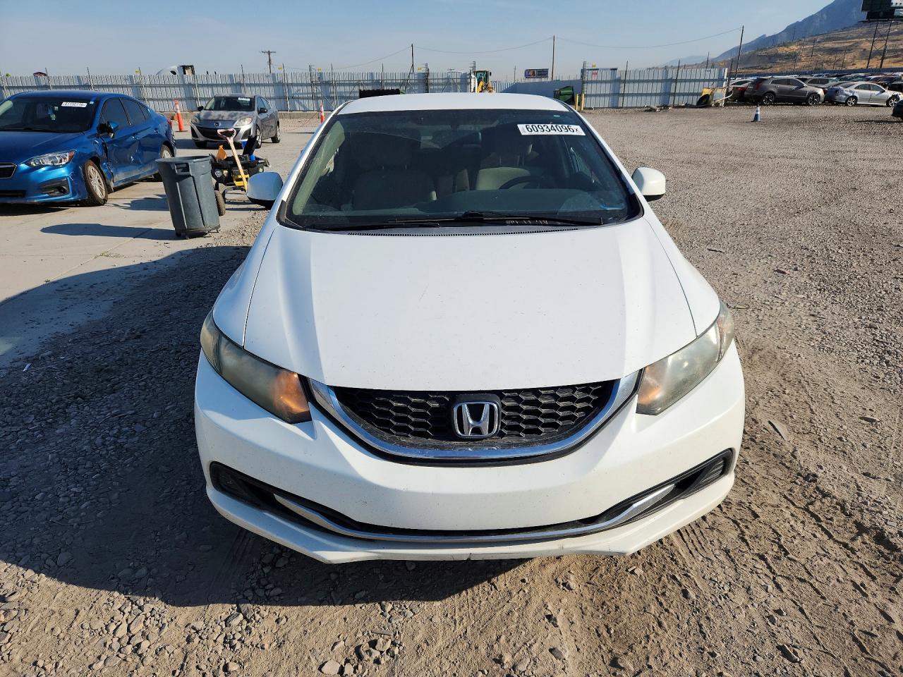 2013 Honda Civic Lx White vin: 19XFB2F50DE025402