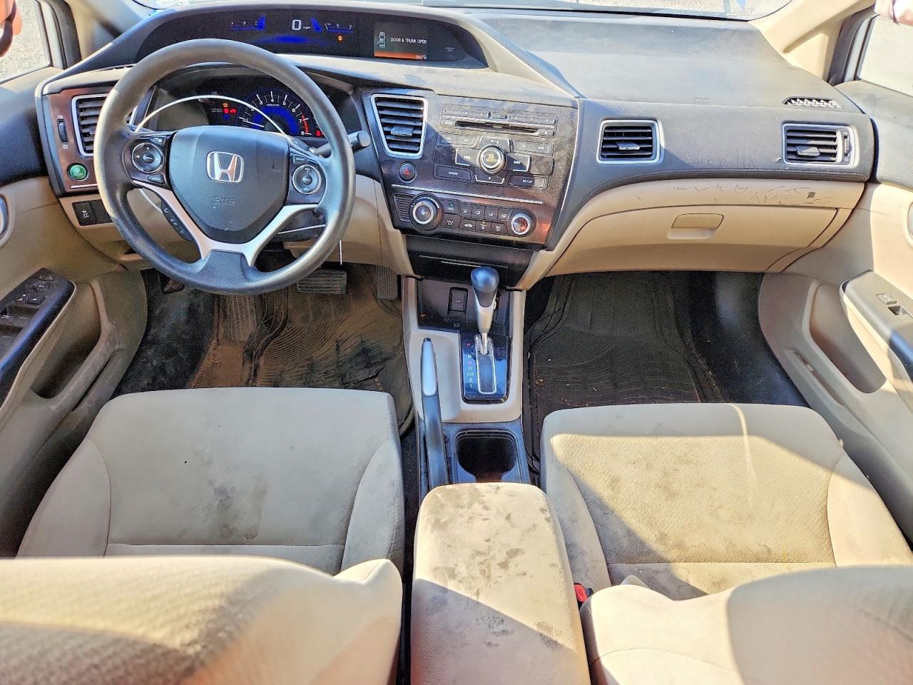2013 Honda Civic Lx White vin: 19XFB2F50DE025402