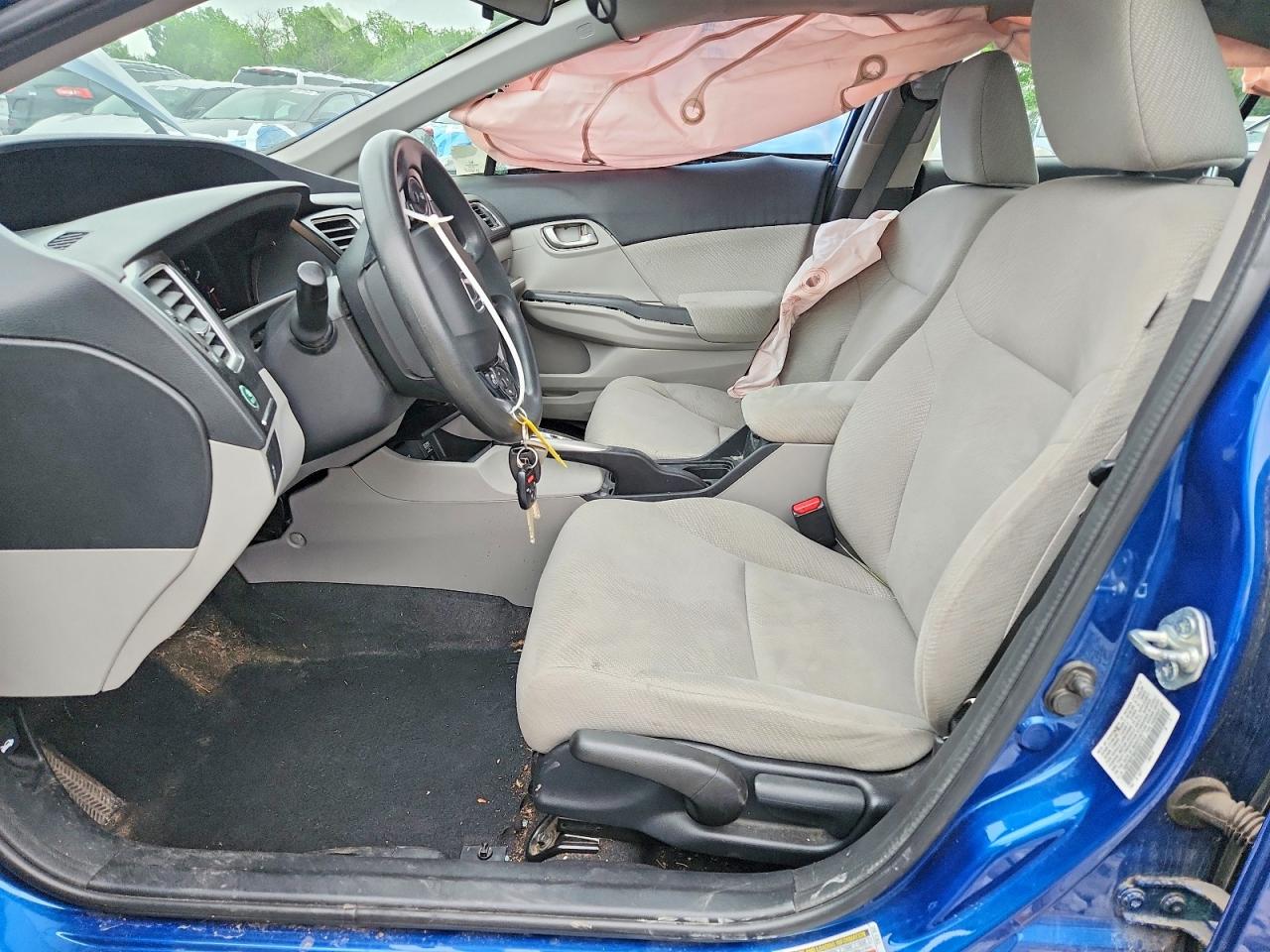 2013 Honda Civic Lx Blue vin: 19XFB2F50DE031751