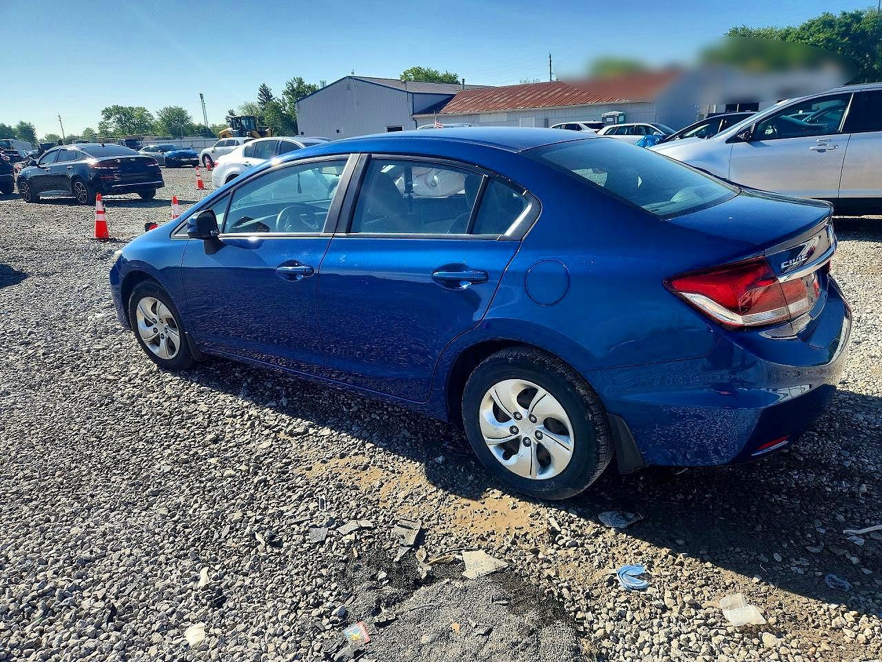 2013 Honda Civic Lx Blue vin: 19XFB2F50DE031751