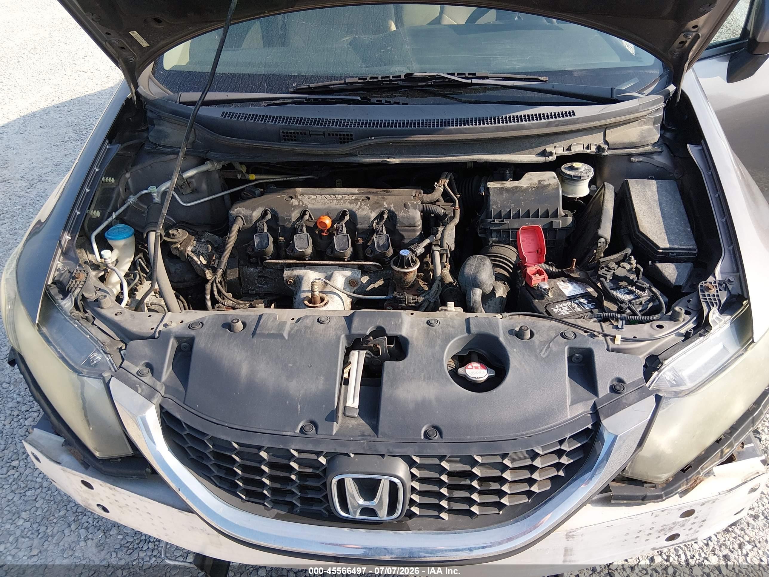 2013 Honda Civic Lx Silver vin: 19XFB2F50DE032561