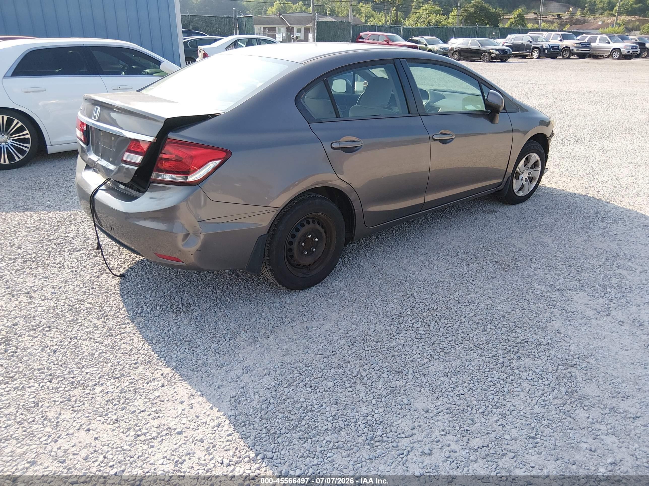 2013 Honda Civic Lx Silver vin: 19XFB2F50DE032561