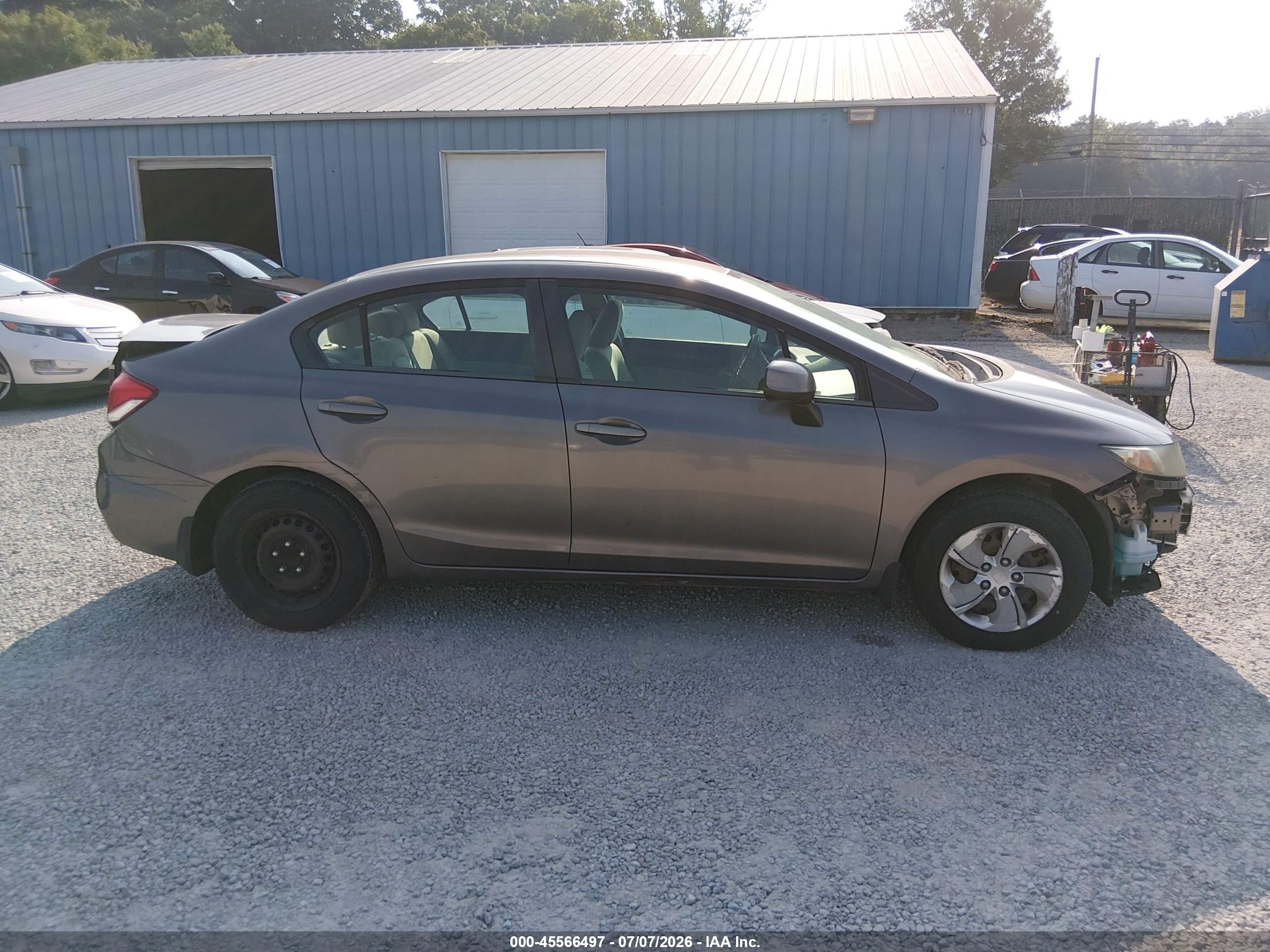 2013 Honda Civic Lx Silver vin: 19XFB2F50DE032561