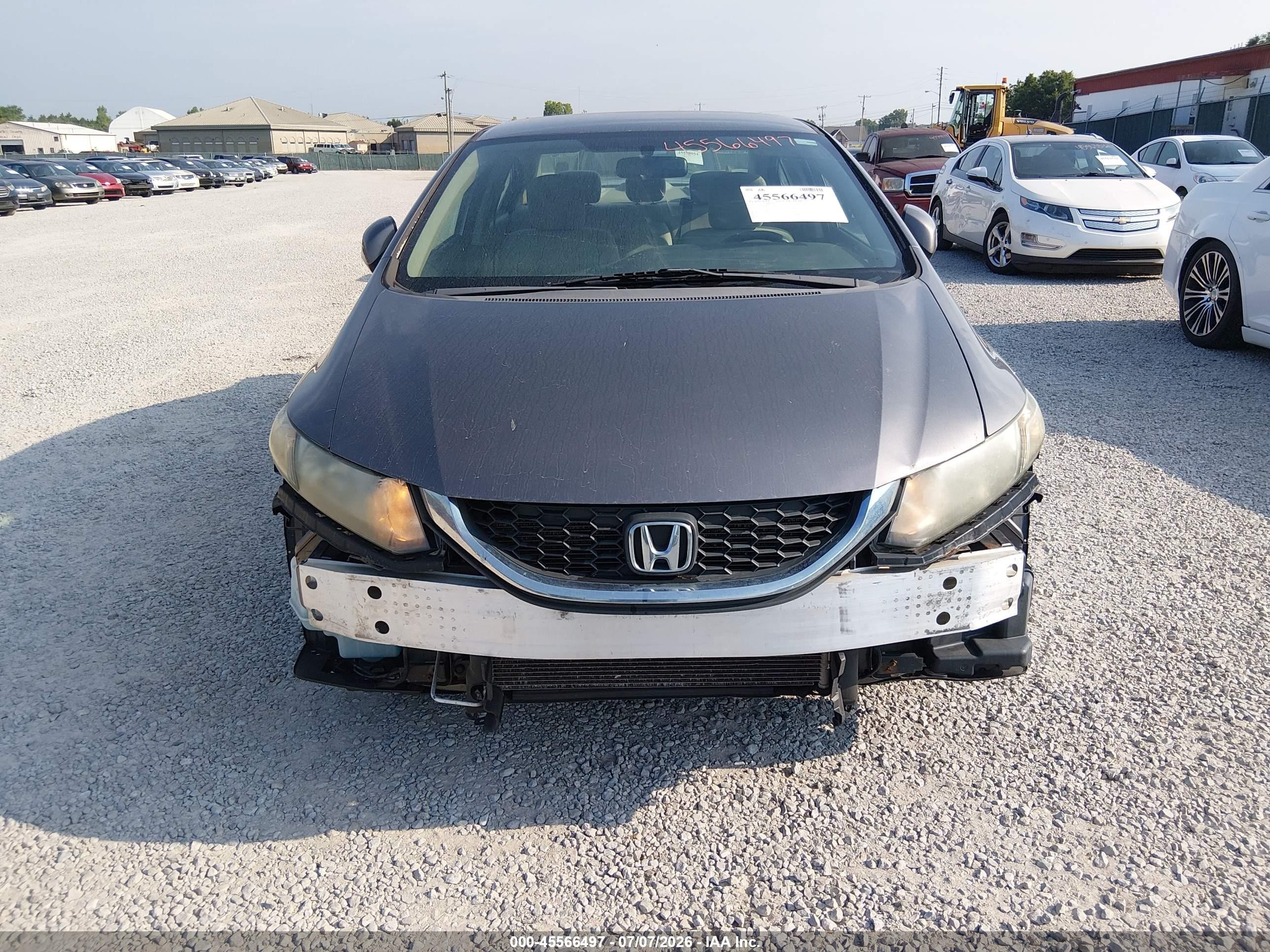 2013 Honda Civic Lx Silver vin: 19XFB2F50DE032561