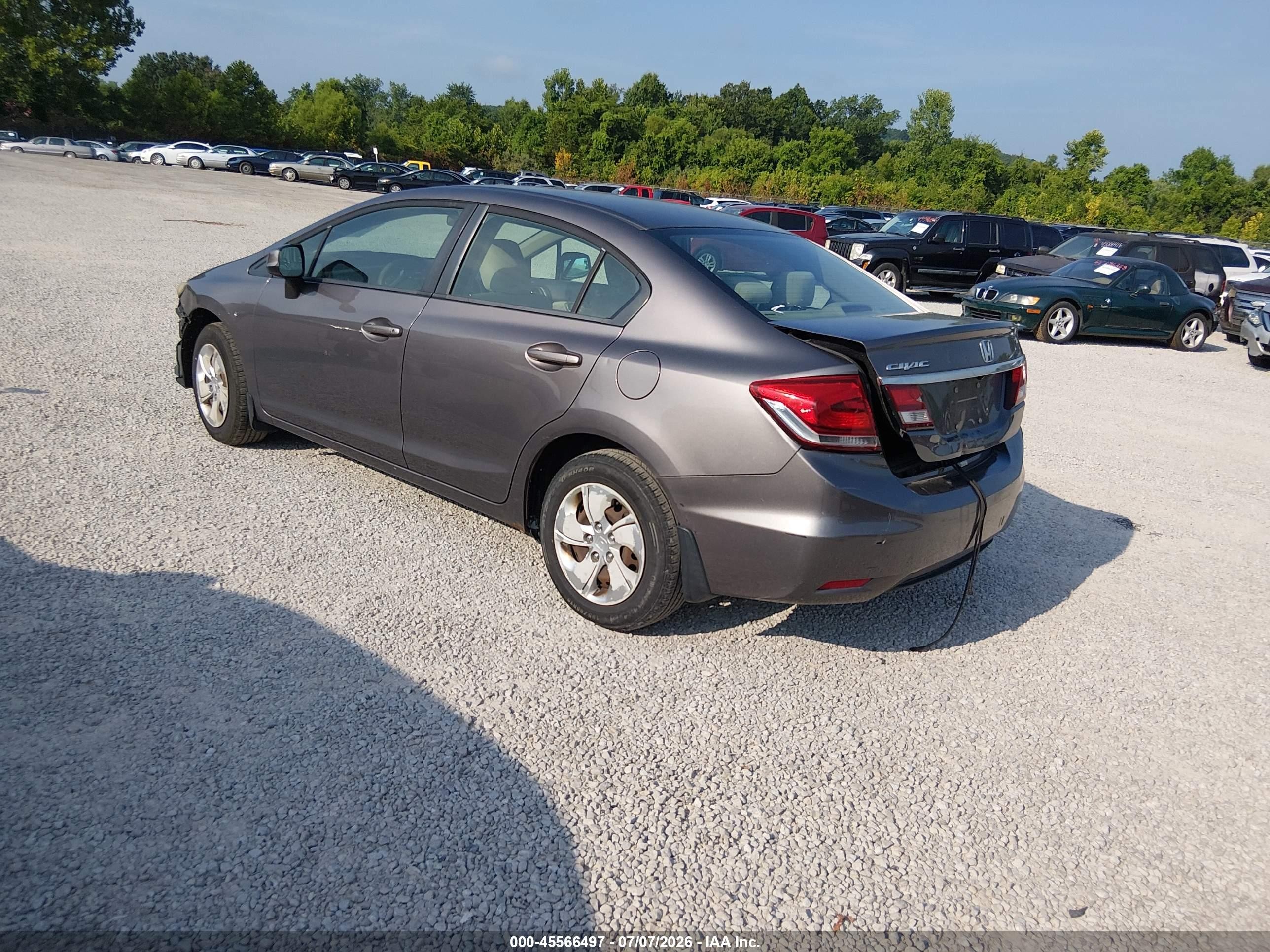 2013 Honda Civic Lx Silver vin: 19XFB2F50DE032561